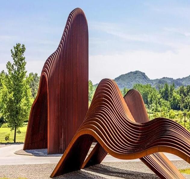 灵川锈钢板造型